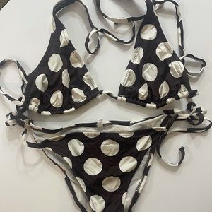 Women 2 piece bikini - polka dot